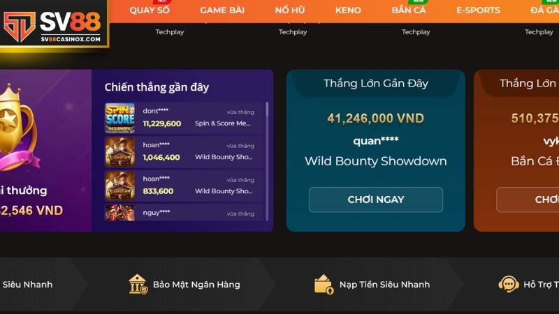 Biện pháp bảo mật tài khoản của SV88 đa dạng
