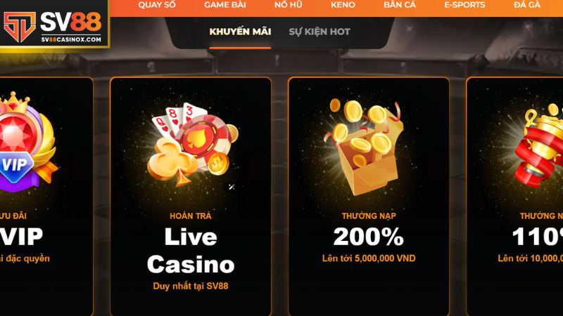 Điểm qua top sự kiện ưu đãi đỉnh cao nhất mà nhà cái tổ chức