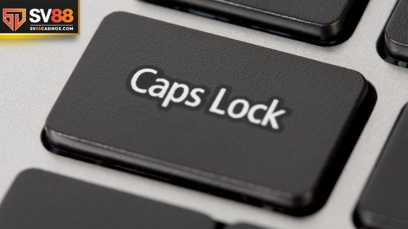 Đôi khi vì lỡ bật capslock mà anh em gõ sai thông tin