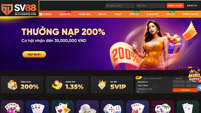 Truy cập đường link SV88 chính thức để có trải nghiệm đáng nhớ